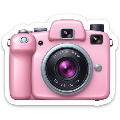 pink meet camrea sticker