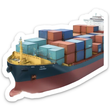 cargo ship sticker