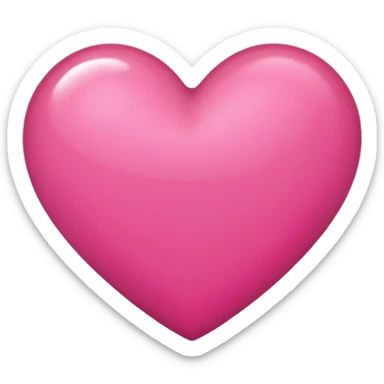Make a pink heart with a cursive R in the middle sticker