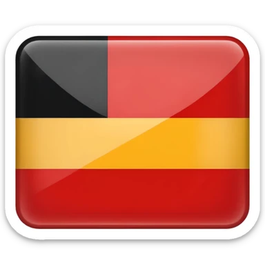 Flat Apple-style emoji of the German Empire flag sticker