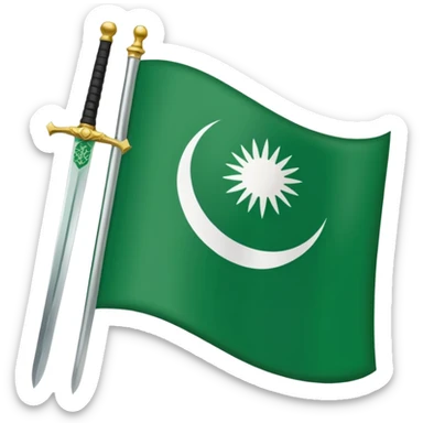 Saudi Arabia flag sticker