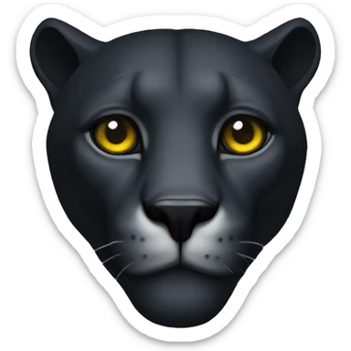 panthere noir sticker