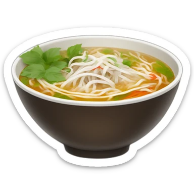 bowl of hot pho sticker