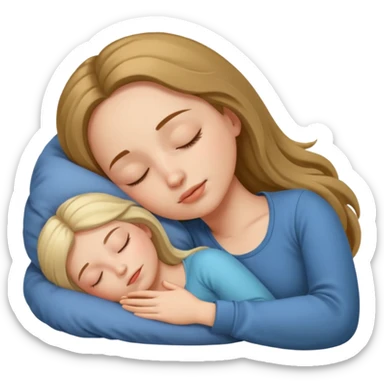 Sleep women sticker