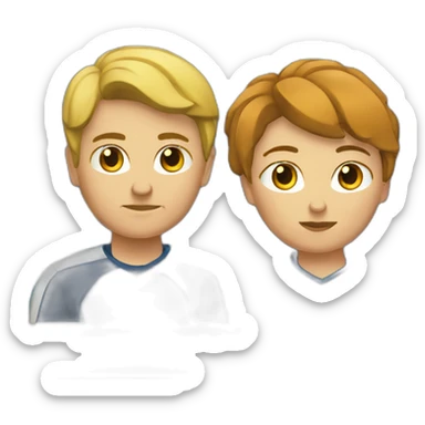 Un couple à la salle de sport qui se dispute sticker