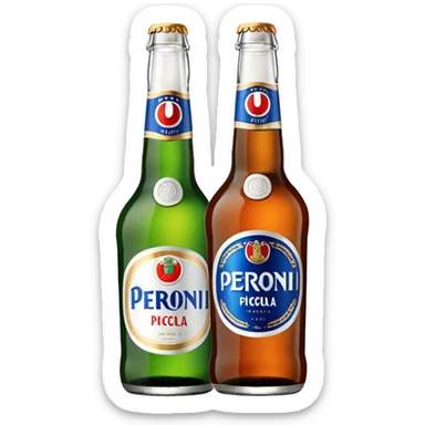 Birra Peroni piccola in bottiglia da 33 cl
 sticker