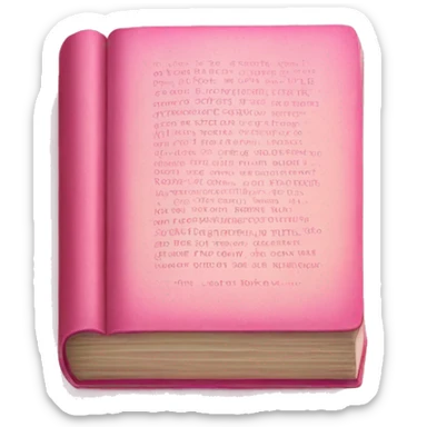Linger pink Bible opened sticker