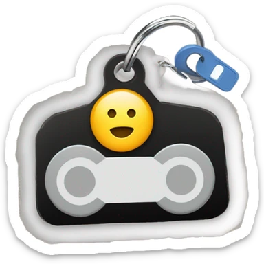 entrega de llave audífonos llave de carro y AirTag llavero  sticker