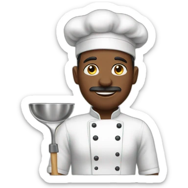 Cook with black coo sticker