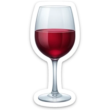 wine glass sticker