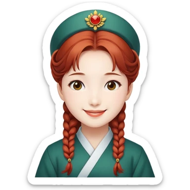 Hong Meiling smiling sticker