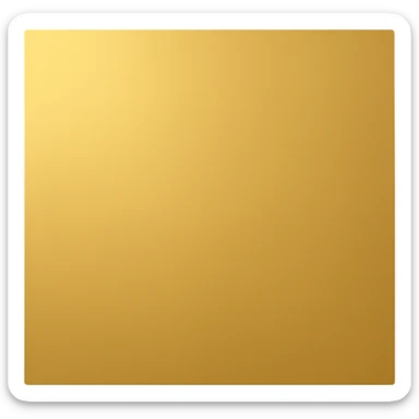 A golden square with a slight gradient, variation 2 sticker