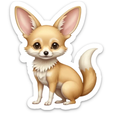 Fennec-Jerboa-Fox-chihuahua-hybrid, full body sticker