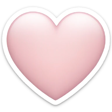 Light pink heart sticker