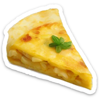 Tortilla de patatas con cebolla española sticker