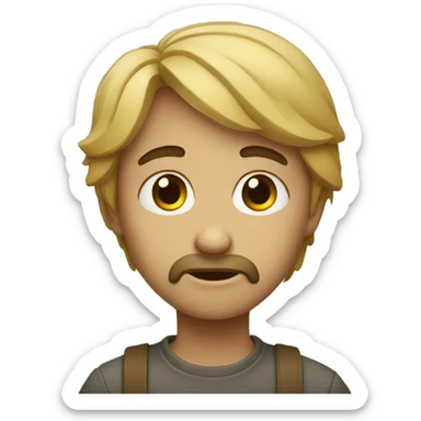 Triste y enojado  sticker