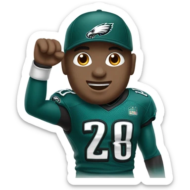 Philadelphia Eagles fan sticker