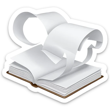 documents in the air sticker