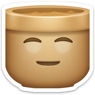 light brown body scrub pot sticker