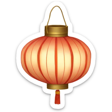 Chinese lantern sticker