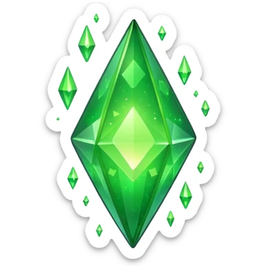 plumbob with sparkles sticker