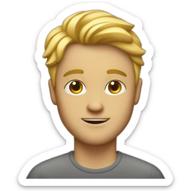 Blondi man 50' sticker