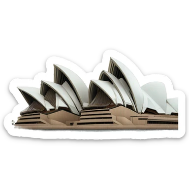 Sydney opera house with large text "Sydney" sticker