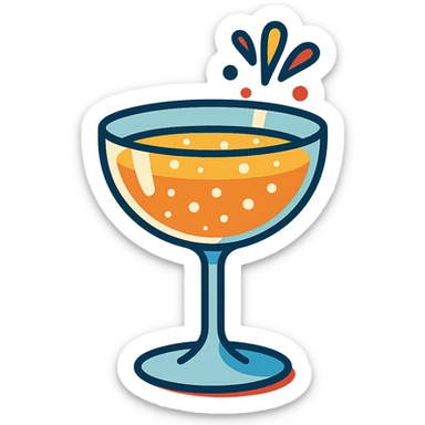 champagne sticker