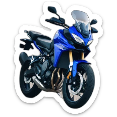 Yamaha tracer 7 icon performance blue and silver sticker