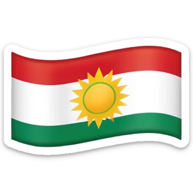 Kurdistan flag sticker