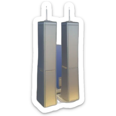 twin-towers sticker