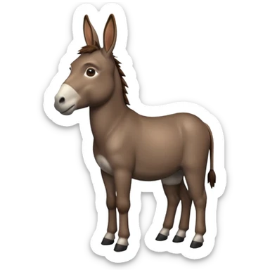Good morning donkey  sticker