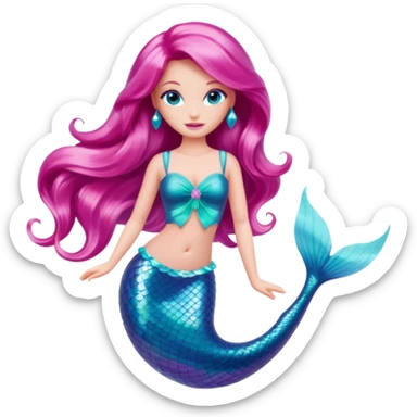 barbie merliah summers in her mermaid form sticker
