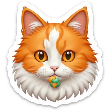 A cute cat saying hello in a cute and funny way sticker