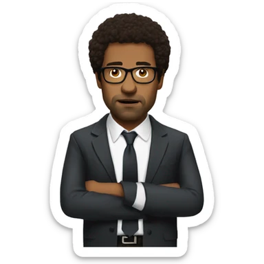 Maurice Moss from the IT Crowd working sticker
