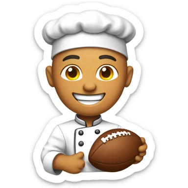 Chefs football emoji sticker