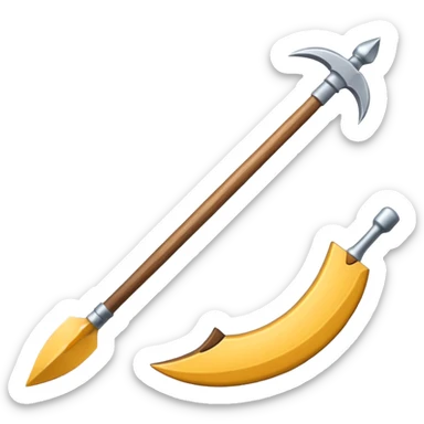 una flecha normal blanca  sticker