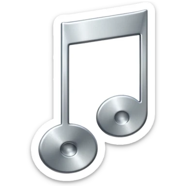 mac os music note metal mute sound 🔇 sticker