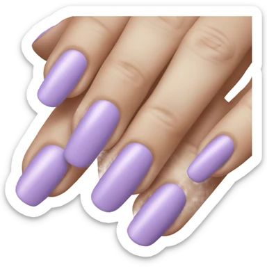 light purple nail color sticker