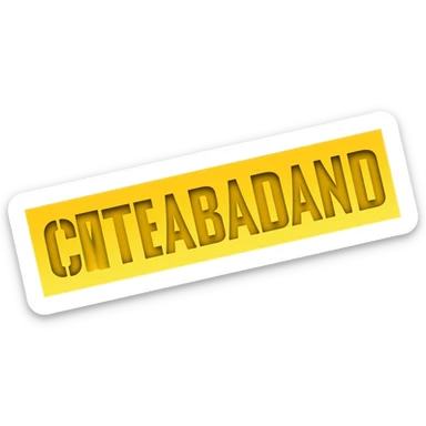 add a "contraband" yellow text sticker