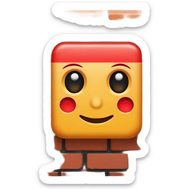 one brick emoji sticker