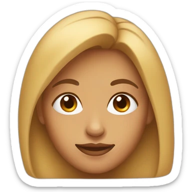 full-face female profile with a hump in the nose sticker