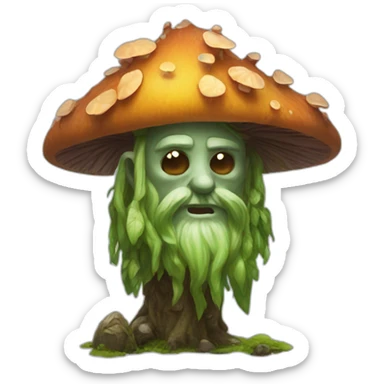 Fungus Druid autognome sticker