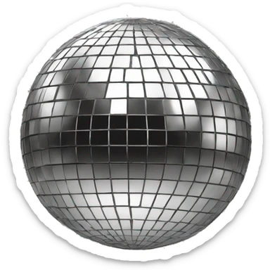 Disco ball sticker