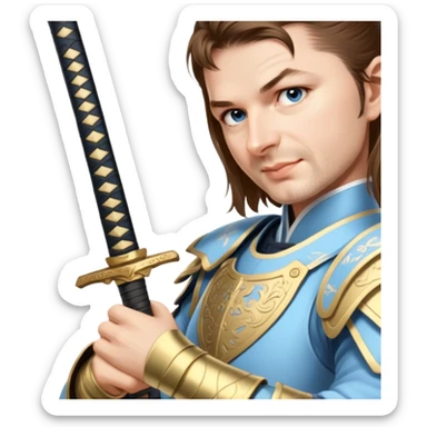 Elegant Samurai sticker