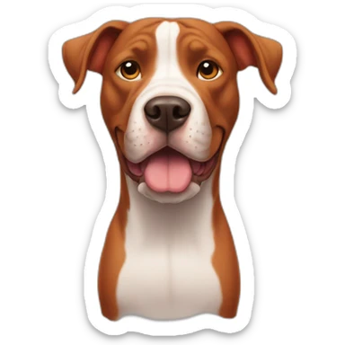 Clifford the big red pit bull sticker