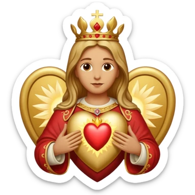 sacred heart sticker