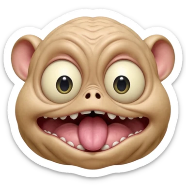 a crabadabadooda face, big eyes, tubblewubble, loolaapapoo, SCREAMING, SCARES, WRINKLY, WRINKLES, sloopa, small mouth loobadooba, consquinto, lalalalabingbong, glossy eyes, maalardo , MAMAMALRHEGVXOSU, HDDISHIAGDUEHAIDYDTBWCAXCXZZXOXOSBSJWK sticker