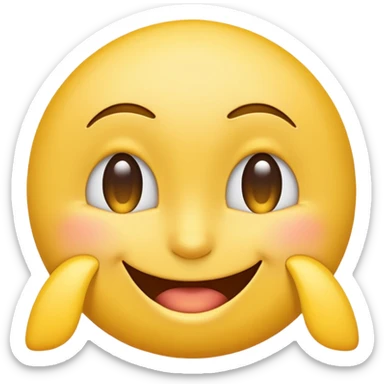 A sneaky winking emoji sticker