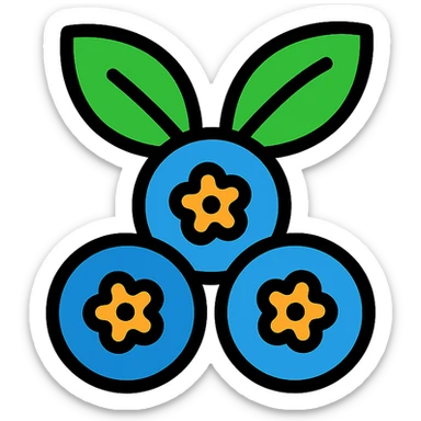 lineal color icon of berries sticker